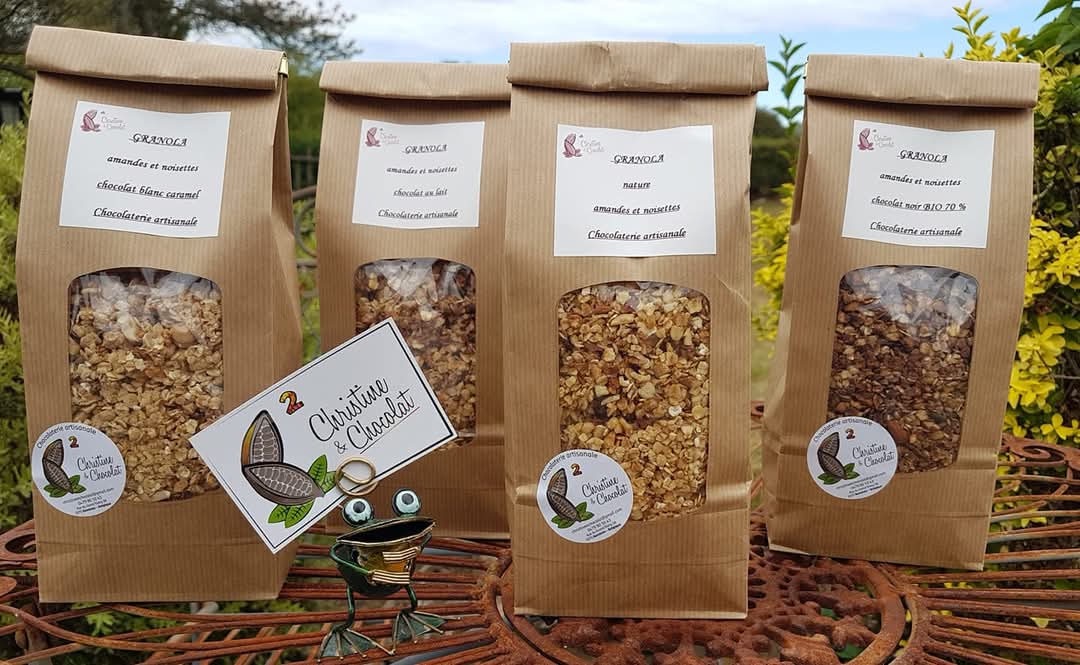 Les granolas aux flocons bio - Christhine & Chocolat