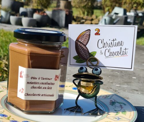 Pâte à tartiner - Le noisettes cacahuètes - Christine & Chocolat