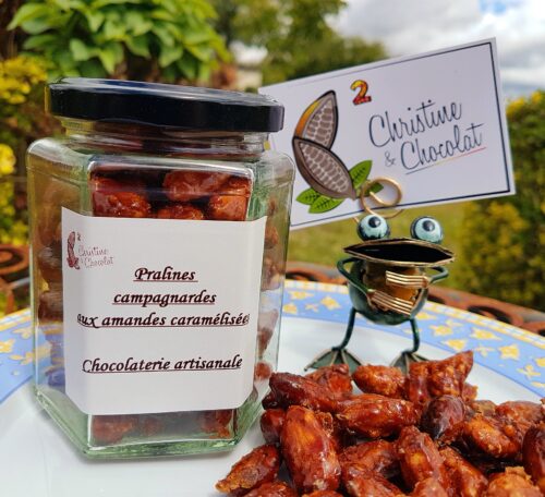 Amandes campagnardes caramélisées - Christine & Chocolat