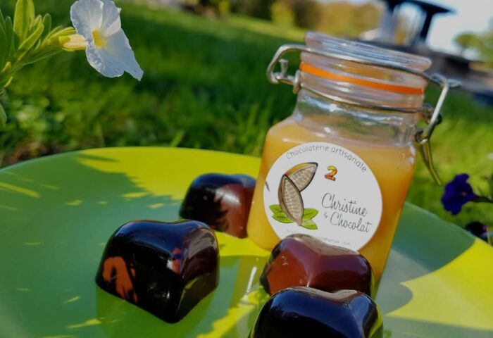 Le caramel beurre salé, enrobage chocolat noir - Christine & Chocolat