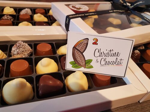 Coffret cadeaux - L'étui blanc - Christine & Chocolat