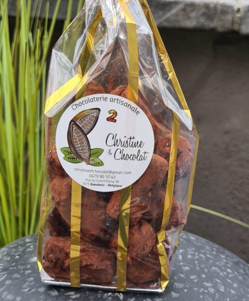 Le sachet de truffes chocolat noir, enrobées de cacao, saveur café