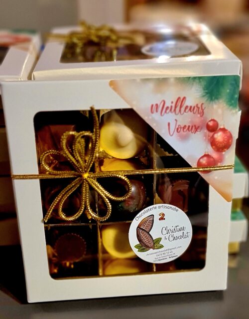 Le carré "Meilleurs voeux" et ses pralines